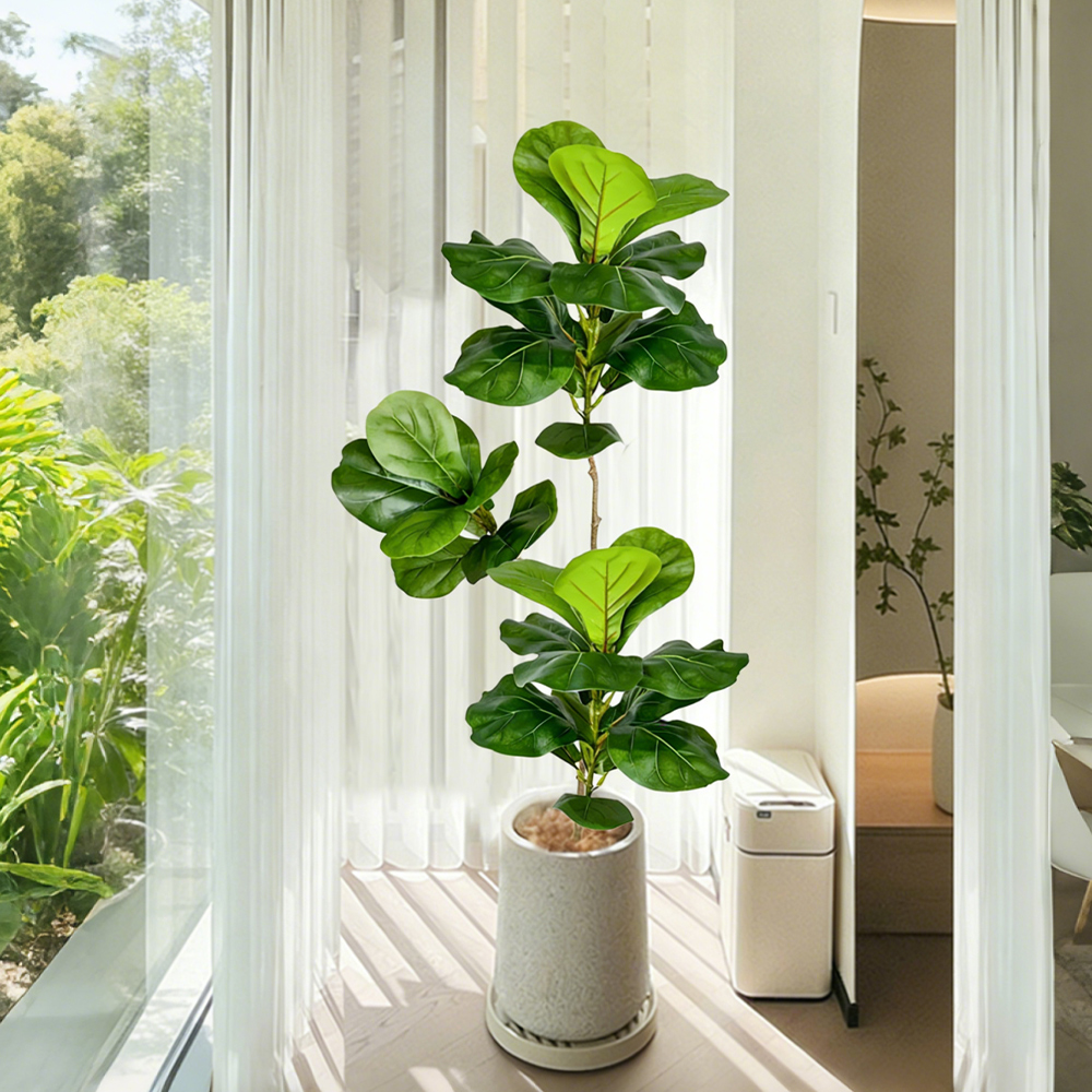 70-135cm Large Artificial Fidd – Ficus Lyrata Tree recenzja i cena