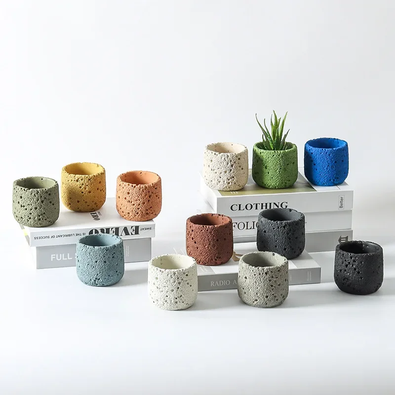 Nordic cement flowerpot simple – Echeveria Succulent recenzja i cena