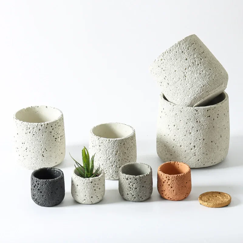 Nordic cement flowerpot simple – Echeveria Succulent recenzja i cena