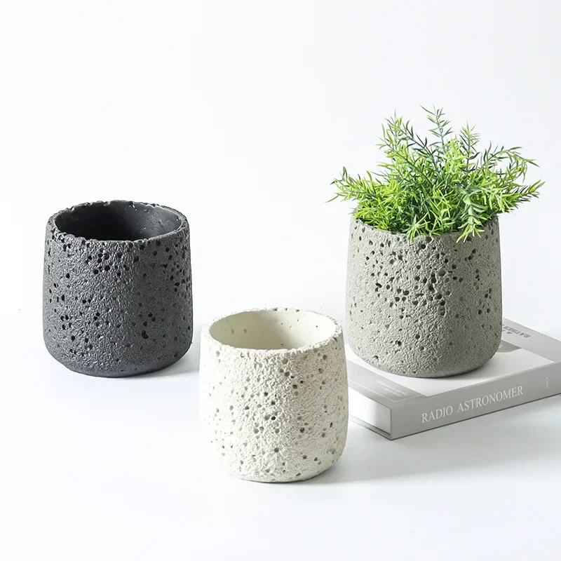 Nordic cement flowerpot simple – Echeveria Succulent recenzja i cena