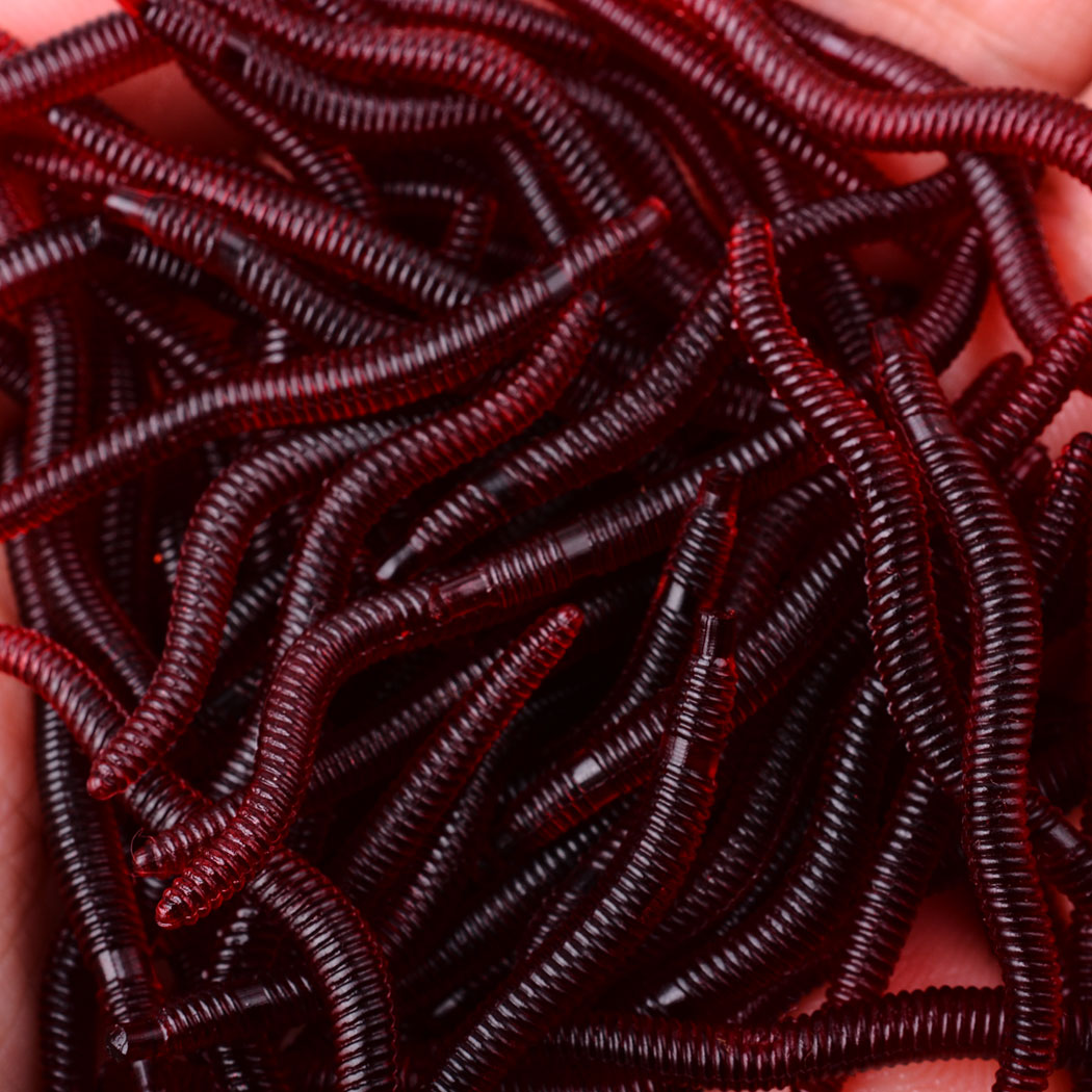 50pcs Lifelike Red Worm Soft L – Aglaonema Red recenzja i cena