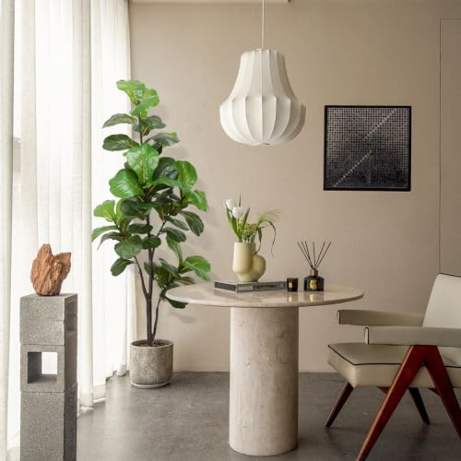 Artificial Fiddle Leaf Fig Tre – Ficus Lyrata Tree recenzja i cena