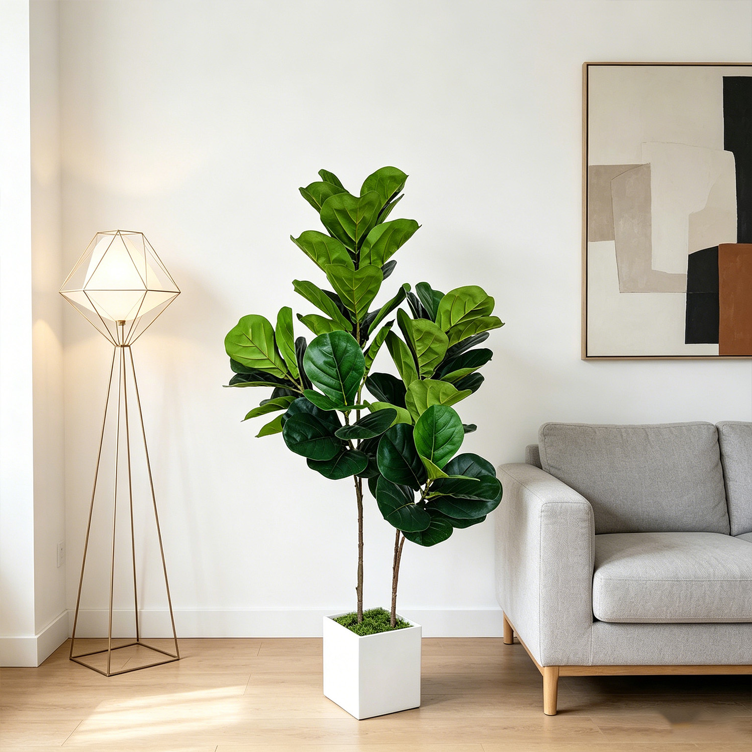 130cm/4.3ft Artificial Ficus L – Ficus Lyrata Tree recenzja i cena