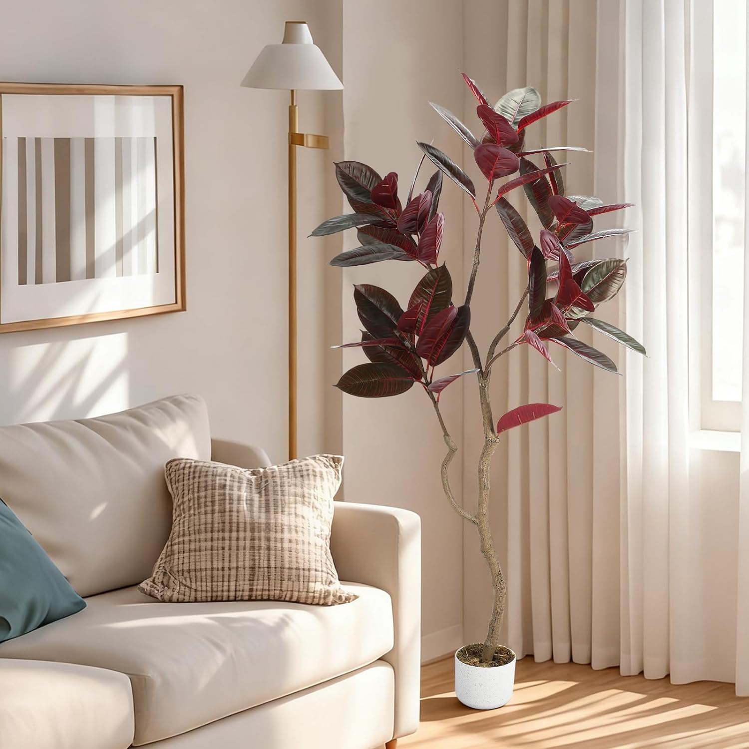 Artificial Fiddle Leaf Fig Tre – Ficus Lyrata Tree recenzja i cena