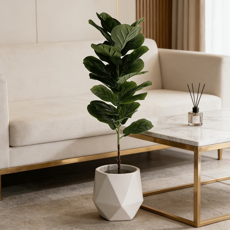 1Pc 100cm Artificial Ficus Lyr – Ficus Lyrata Tree recenzja i cena