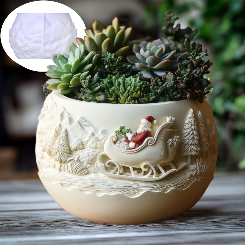 Cedar Sled Santa Claus Relief  – Echeveria Succulent recenzja i cena
